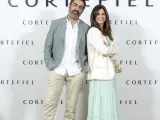 Nuria Roca y su marido en el evento de Cortefiel