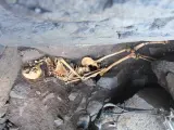 Restos humanos encontrados en un acantilado de Caleta de Arriba, en G&aacute;ldar (Gran Canaria)