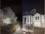 Desplome de dos viviendas en Utah