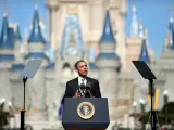 Barack Obama, en el Walt Disney World Resort de Florida, en 2012.