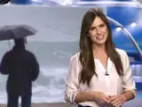 Carmen Corazzini, presentadora de 'El tiempo' del fin de semana en Telecinco.