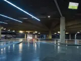 Dársenas de la Estación de Autobuses de Pamplona.