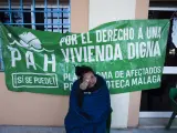 Luisa Heredia, la malagueña que inició hace una semana una huelga de hambre para exigir una vivienda digna.