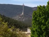 Vista de la cruz del Valle de Cuelgamuros, anteriormente el Valle de los Caídos.