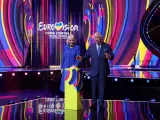 Los reyes Carlos III y Camila inauguran el escenario de Eurovisión 2023, en el Liverpool Arena (Reino Unido).