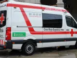 Ambulancia de la Cruz Roja.