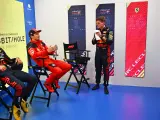 Leclerc y Verstappen charlan sobre Alonso tras la carrera.
