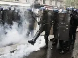 Altercados en París durante las marchas del 1 de mayo.
