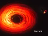 En el vídeo aparecen varios agujeros negros supermasivos, como TON 618, Sagitario A* o M87.