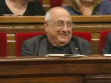 El conseller Joaquim Nadal en el Parlament.