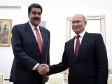El presidente de Venezuela, Nicolás Maduro, y el presidente de Rusia, Vladimir Putin.