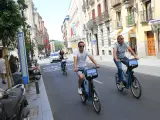 fotografo: Jorge Paris Hernandez [[[PREVISIONES 20M]]] tema: Bicimad. Bicicletas. Movilidad. Transporte. EMT. Madrid. Patinetes eléctricos