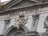 Detalle de la fachada del Tribunal Supremo