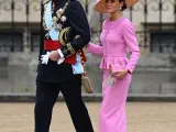 El rey Felipe VI y la reina Letizia llegando a la coronación de Carlos III
