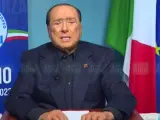 Captura del vídeo de Berlusconi dirigiéndose a sus correligionarios.