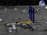 Concepto de la estación lunar internacional de China