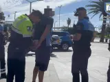Detenido un motorista al atropellar a un policía local de Las Palmas de Gran Canaria y darse a la fuga