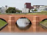 Puente del billete de 50 € en Spijkenisse.