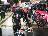 Evenepoel, en el arranque de la quinta etapa del Giro.