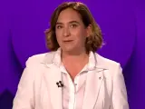 La alcaldesa y candidata de Barcelona En Comú durante el debate electoral de RTVE.