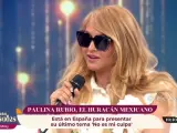 Paulina Rubio, en el programa 'Y ahora Sonsoles'.