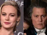 Brie Larson y Johnny Depp