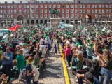 Más Madrid ha celebrado este sábado su acto central de campaña en la Plaza Mayor de la capital
