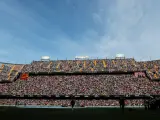La afición en Mestalla durante el Valencia-Real Madrid.