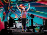 Chris Martin durante el primer concierto de Coldplay en Barcelona.