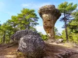 Formación rocosa de la Ciudad Encantada, Parque Natural de Cuenca, España