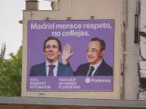 Lona publicitaria de Podemos en las elecciones autonómicas y municipales de Madrid.