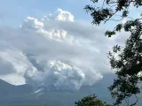 Erupción en el volcán Rincón de la Vieja en abril pasado.