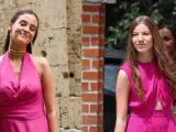 Victoria Federica y la infanta Sofía eligen el rosa para sus looks de invitada