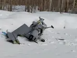 Dron UJ-22 ucraniano, derribado por Rusia.