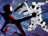 Miles Morales y Mancha en 'Spider-Man: Cruzando el multiverso'.