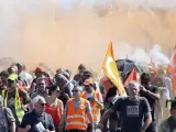 Protestas en Bayonne.
