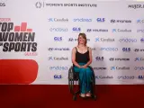 Eva Moral, a su llegada al photocall de la gala Top Women in Sports