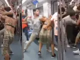 Imágenes de la agresión en el metro
