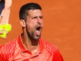 Novak Djokovic en Roland Garros.