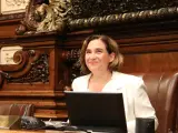 Ada Colau preside el &uacute;ltimo pleno del Ayuntamiento de Barcelona este 14 de junio de 2023.