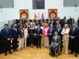 Foto de los 29 concejales del PP en el Ayuntamiento de Madrid.