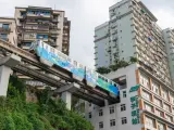Metro de la ciudad de Chongqing.