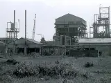 La planta de Union Carbide en la que se produjo la explosión de gas.