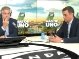Carlos Alsina entrevistando a Pedro Sánchez en 'Más de uno' de Onda Cero