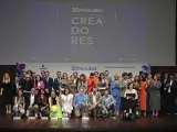 Imagen final de los premiados en la gala