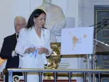 Esther Koplowitz attends 'Ibero American de Mecenazgo Callia' awards at Real Academia de Bellas Artes on February 26, 2020 in Madrid, Spain. (Photo by Oscar Gonzalez/NurPhoto via Getty Images)