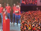 Los gritos de "p... Barça" durante el discurso de Gavi enturbiaron la fiesta de España
