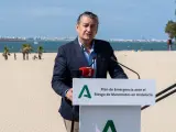 Antonio Sanz interviene en el acto depresentación del Plan de Emergencia ante el Riesgo de Maremotos en Andalucía. en El Puerto de Santa María