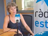 La actriz Mónica López, en el programa 'La caravana', de Ràdio Estel.