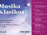 Cartel del Ciclo de Música Clásica en Álava.